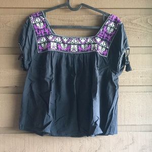Embroidered top